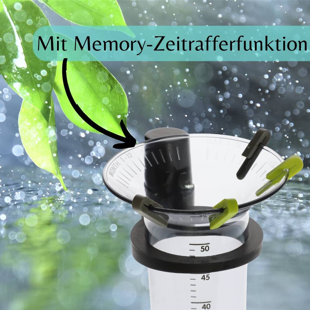 Regenmesser Halter individuelle Statistikfunktion Garten Niederschlagsmesser