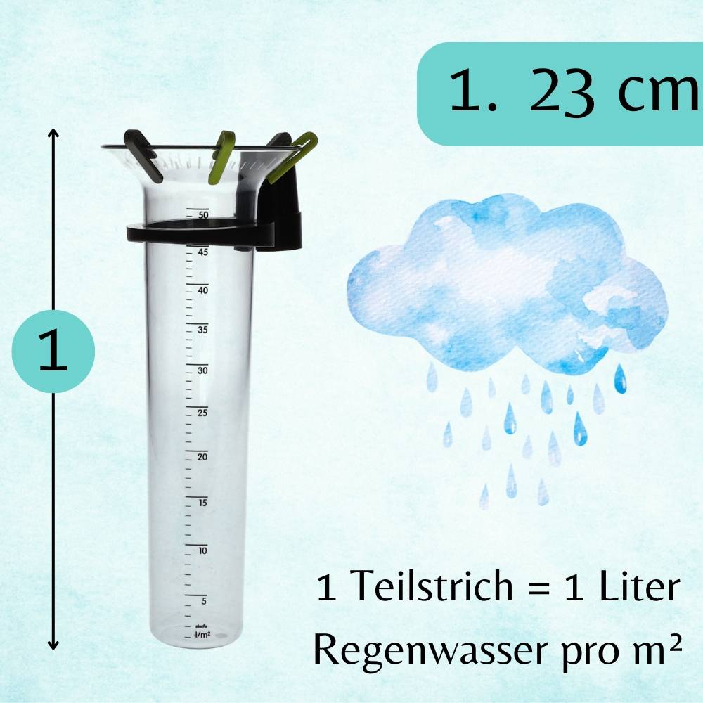 Regenmesser Halter individuelle Statistikfunktion Garten Niederschlagsmesser