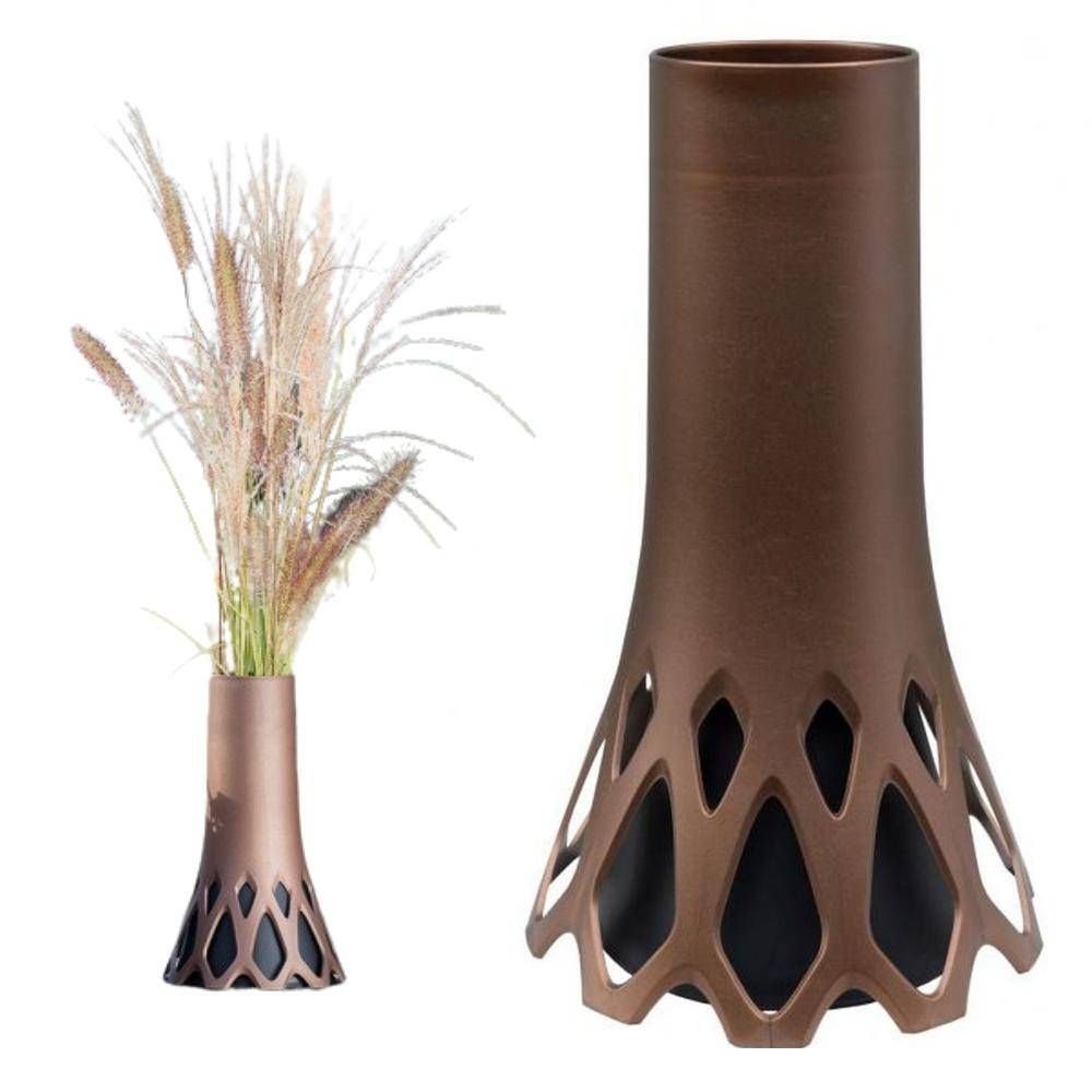 Grabvase Roseta mit Sockel Gewicht bronze 1,3 L