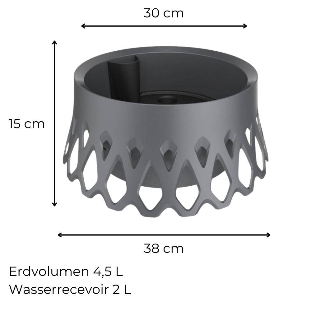 Grabschale Roseta anthrazit Ø 30