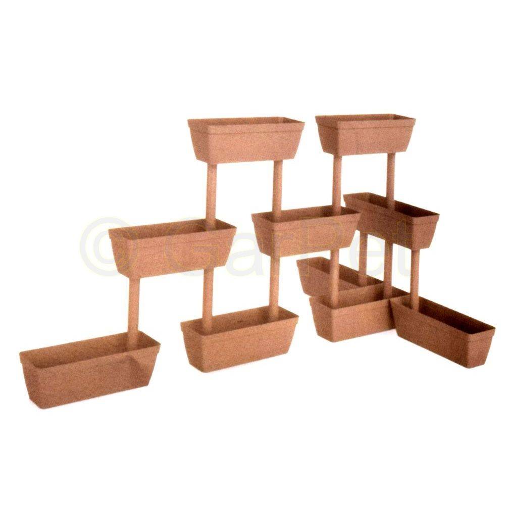 Pflanzkübel Raumteiler 3er Set Sichtschutz 100 cm Pflanz Balkon Kasten Terrasse