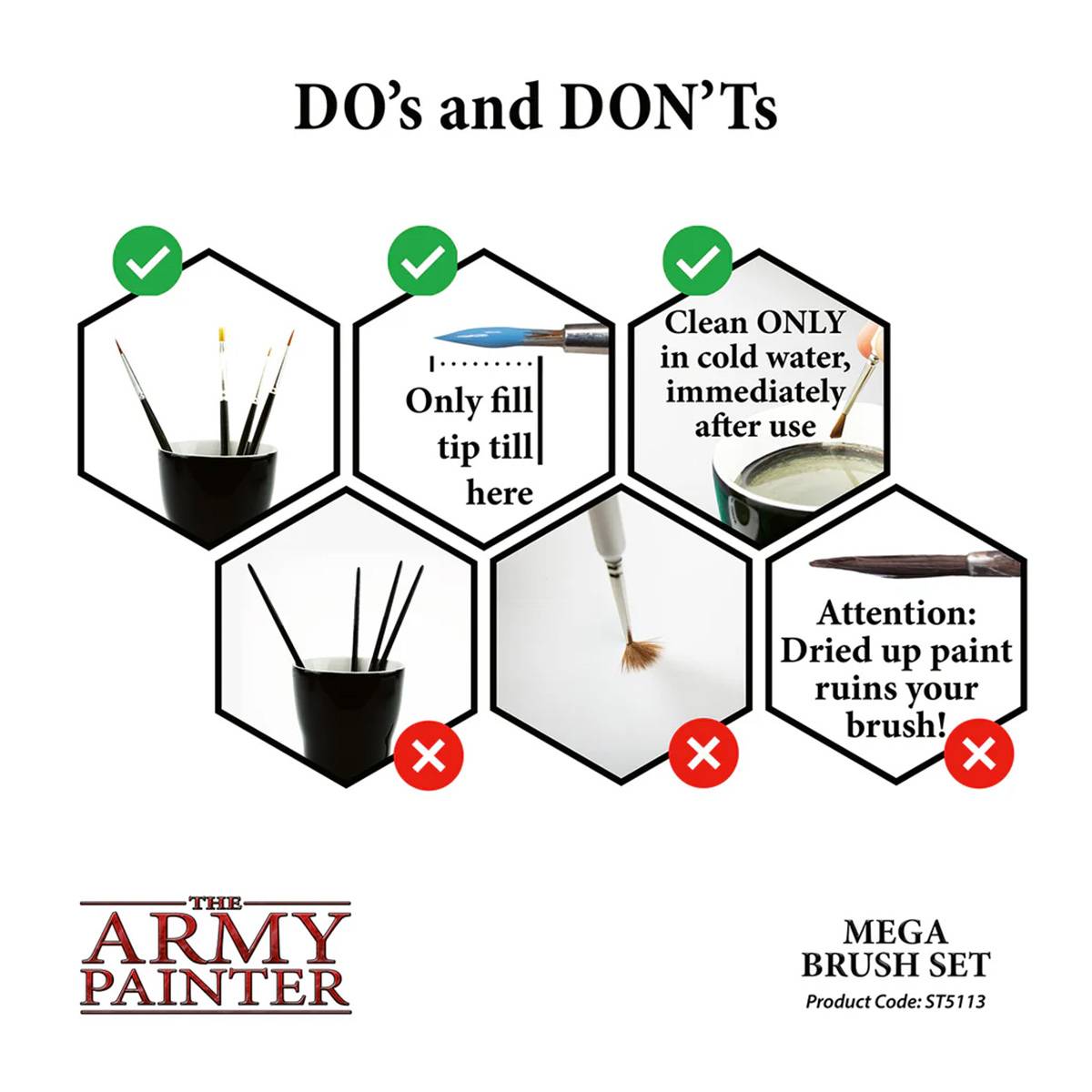 The Army Painter Mega Brush Set - Pinselset