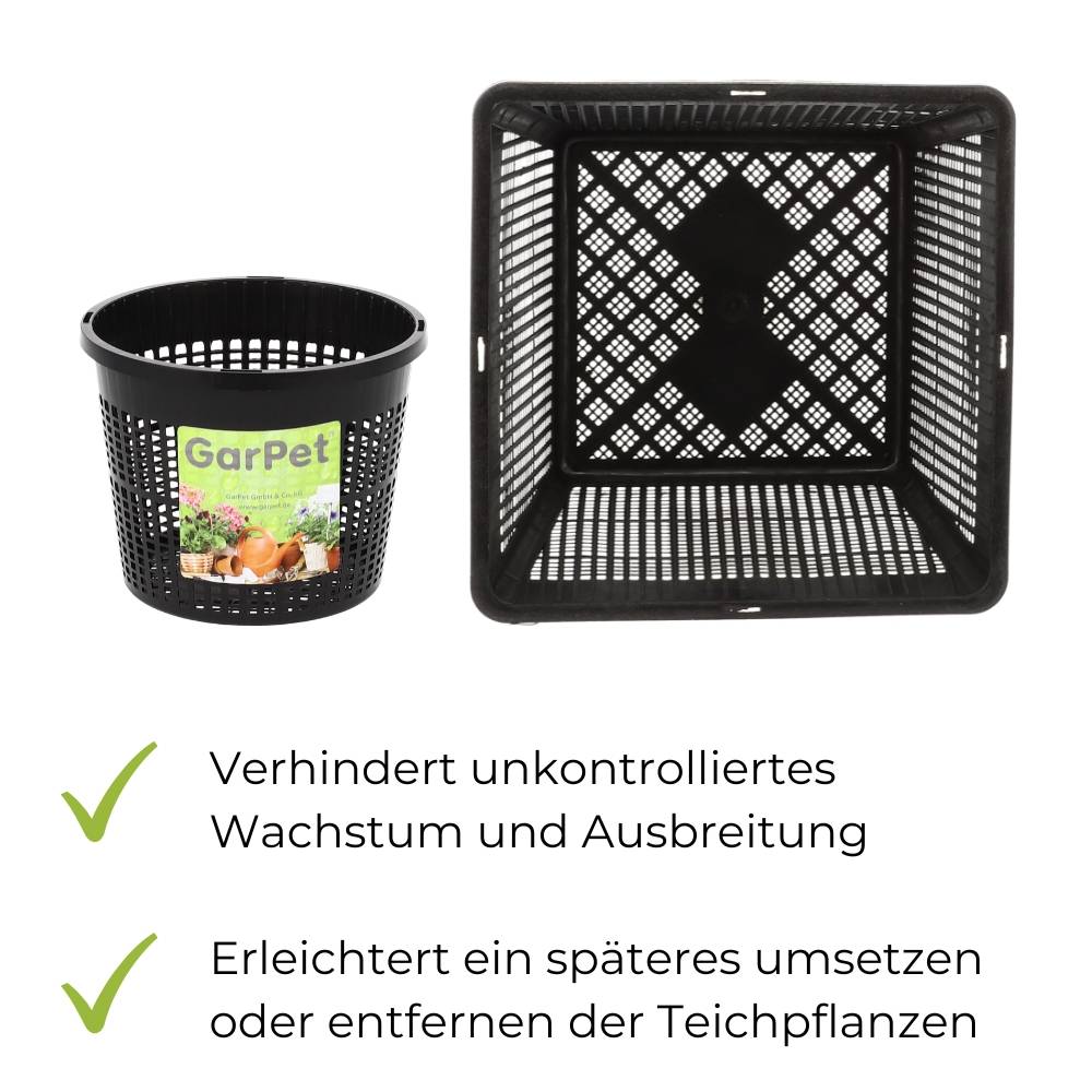 Wasserpflanzenkorb Teichpflanzkorb Teichkorb Teich Pflanzenkorb rund 40cm