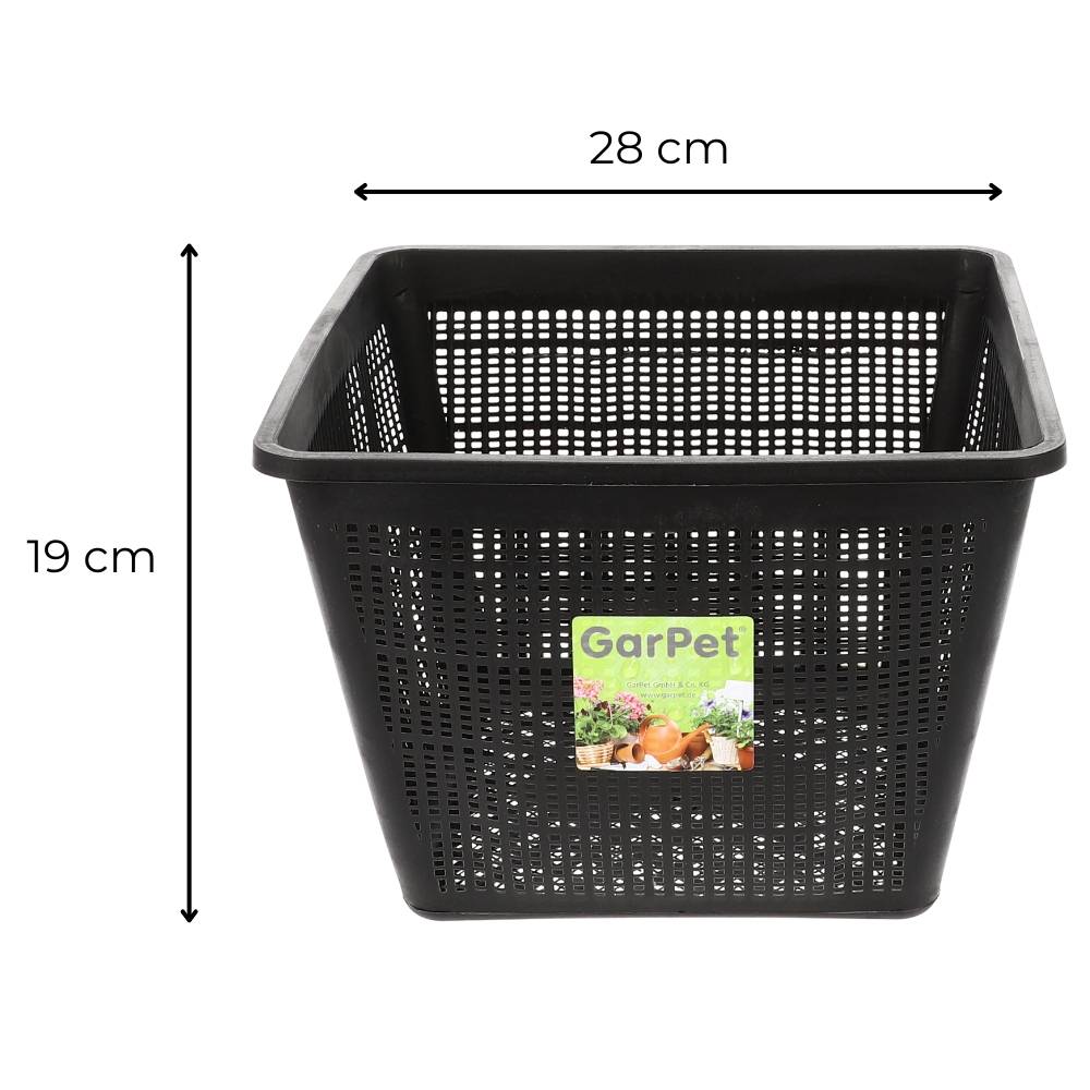 Wasserpflanzenkorb Teichpflanzkorb Teichkorb Teich Pflanzenkorb 28x28 cm