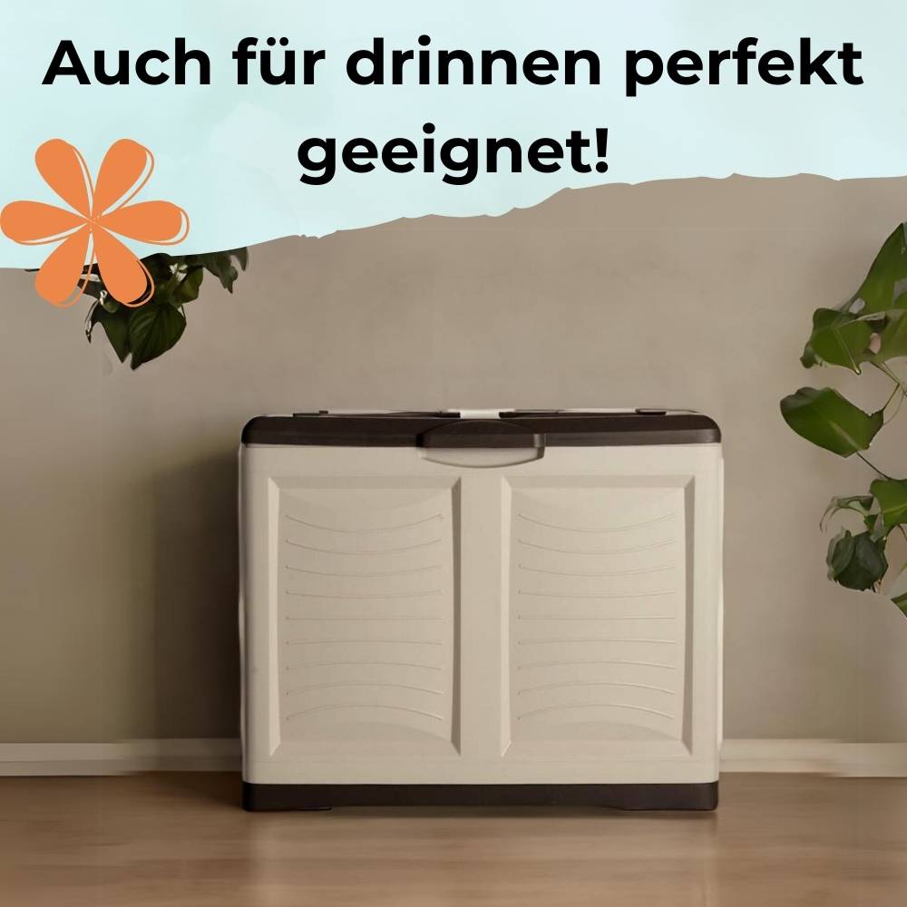 Gartenbox Auflagenbox Wasserdicht Box für Gartenauflagen Balkon Aufbewahrungsbox Garten Kissenbox Outdoor Gartentruhe Wetterfest 220 L