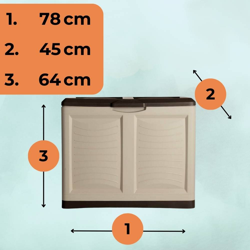 Gartenbox Auflagenbox Wasserdicht Box für Gartenauflagen Balkon Aufbewahrungsbox Garten Kissenbox Outdoor Gartentruhe Wetterfest 220 L