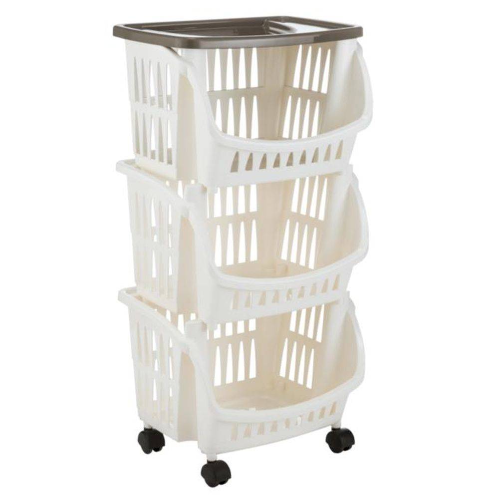 Küchenwagen mit Rollen Küchenrollwagen Roller Küchentrolley Küchen Rollwagen Rollregal schmal eckig weiß