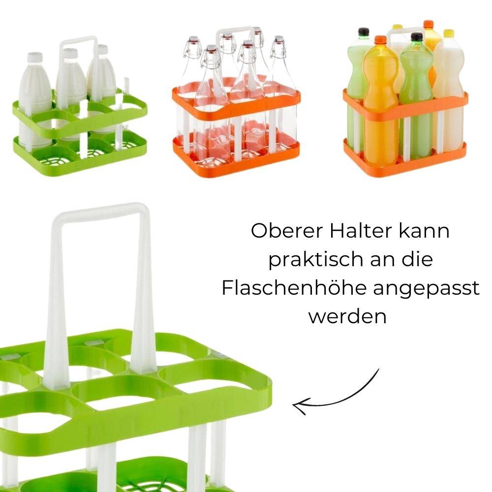 Flaschentasche Flaschenträger 6 Flaschen Flaschenkorb 6 Flaschen Flaschensammler Flaschenaufbewahrung Flaschenkörbe & -träger Flaschen Aufbewahrung