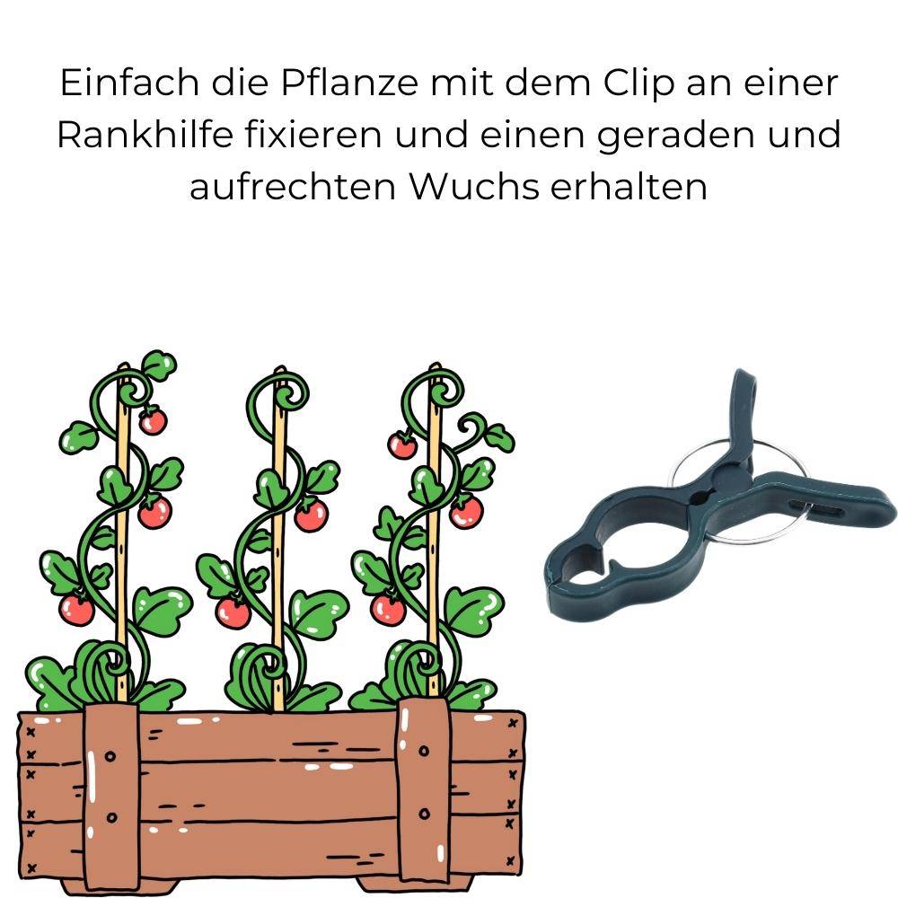 10 St. Pflanzenclips Pflanzen Krawatten Klammern Binder Rankhilfe Wuchshilfe