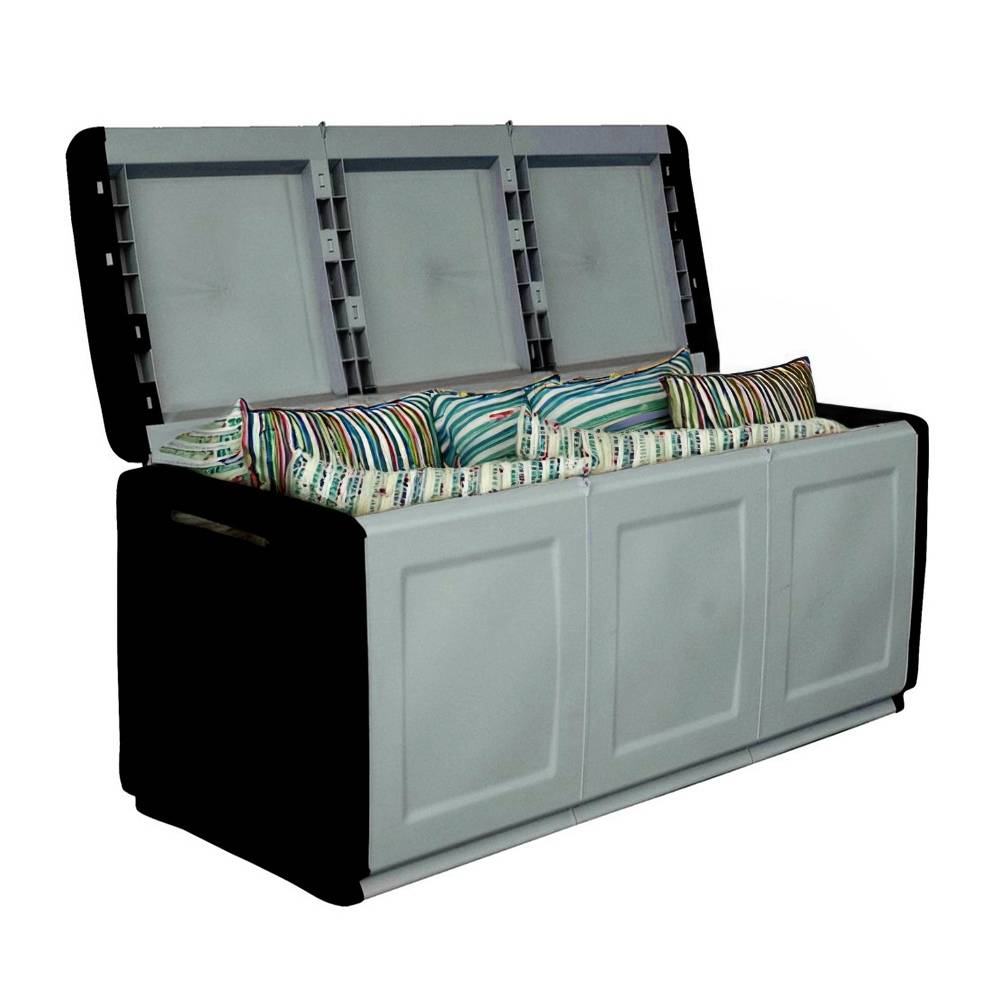 Gartenbox Auflagenbox Box für Gartenauflagen Terrasse Aufbewahrungsbox Garten Kissenbox Outdoor Gartentruhe XXL Wetterfest 410 L