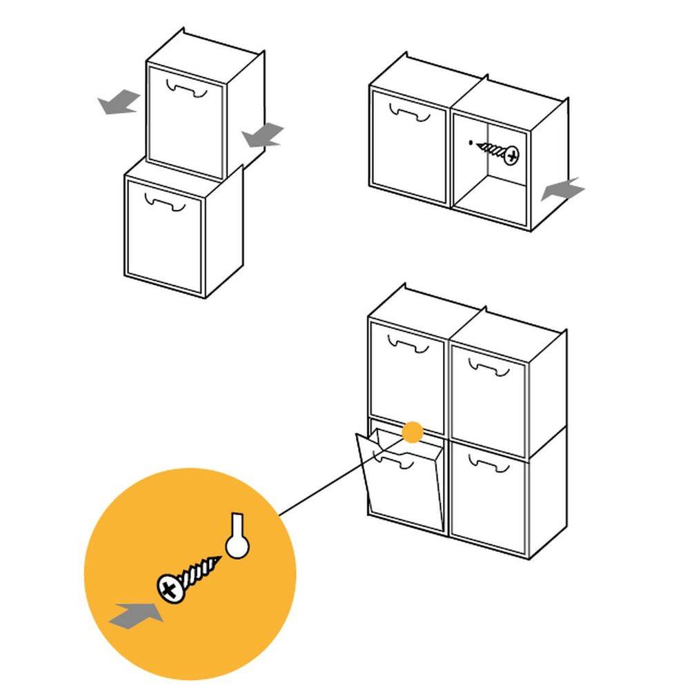 Schuhkipper Rattan Design braun Erweiterbar Flur Schuh Kommode Regal System