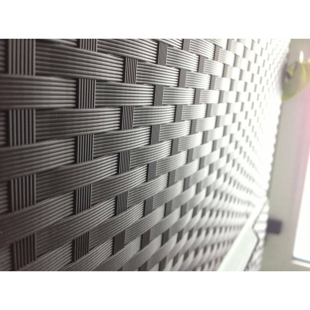 Schuhkipper Rattan Design braun Erweiterbar Flur Schuh Kommode Regal System