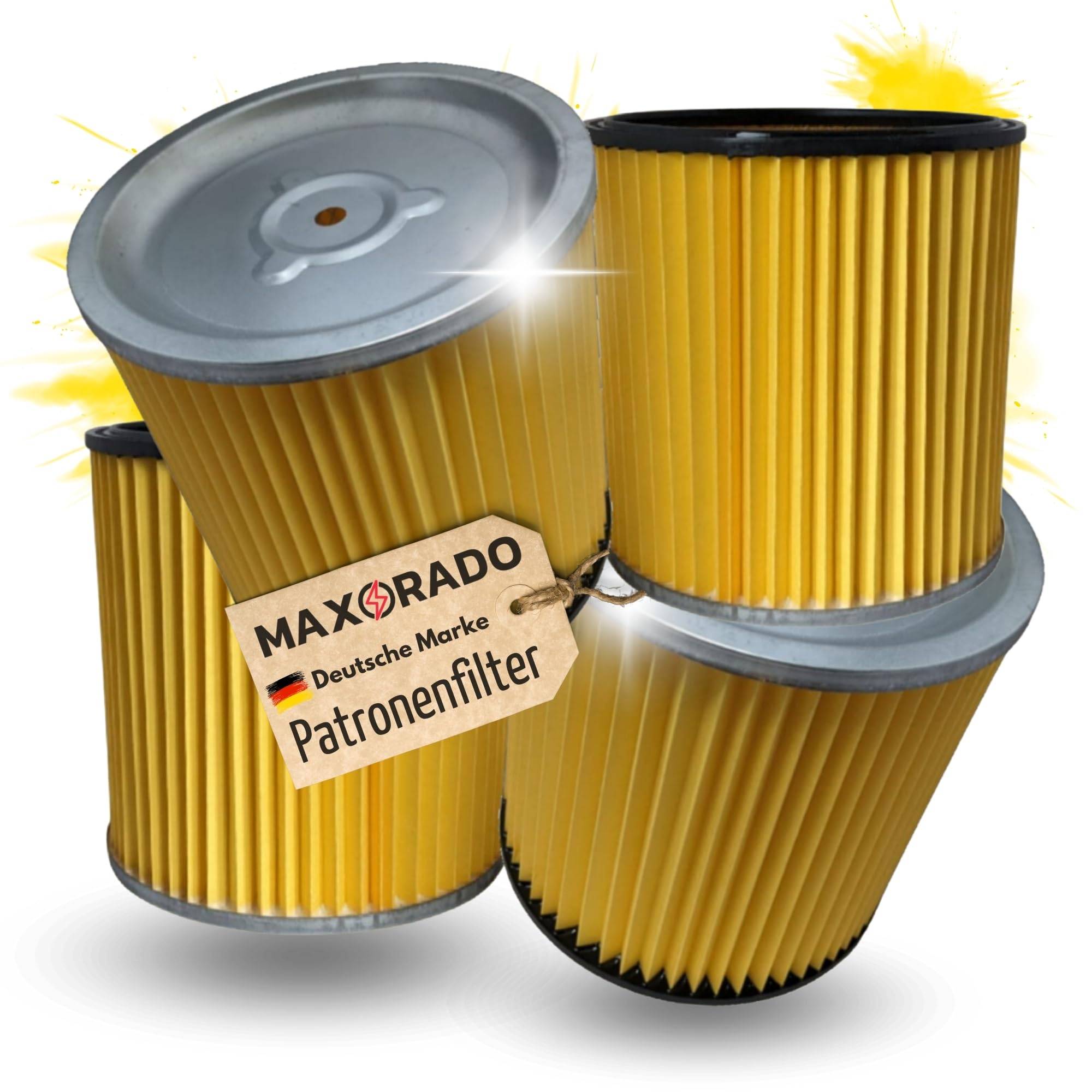 4 Stück Patronenfilter Filter kompatibel mit Kärcher K 2001 K 2201 K 2901 K 3000 Plus NT 301 - Ersatz für 6.414-354.0 I 1.819-121.0 I Ersatzfilter