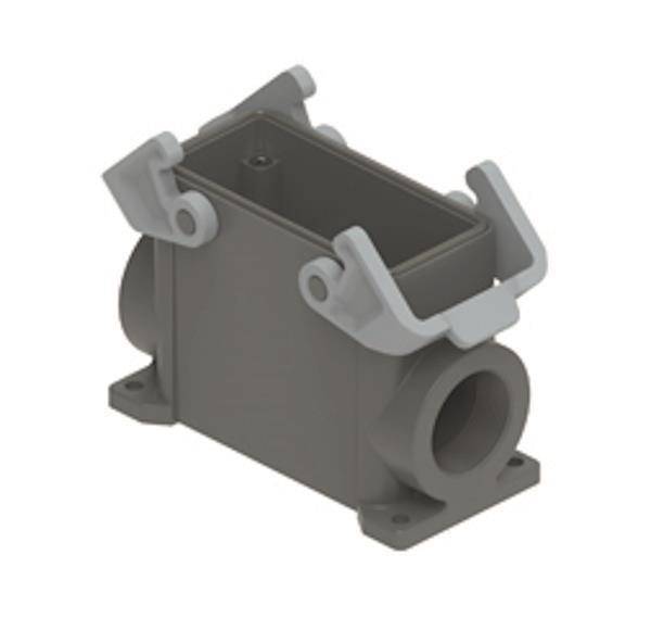 ILME Sockelgehäuse hoch TMAP 16.32 Gr.77.27 T-Type Ku. 2Bügel 1xM32 seitl. Industriematerial