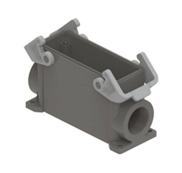 ILME Sockelgehäuse hoch TMAP 24.32 Gr.104.27 T-Type Ku. 2Bügel 1xM32 seitl. Industriematerial