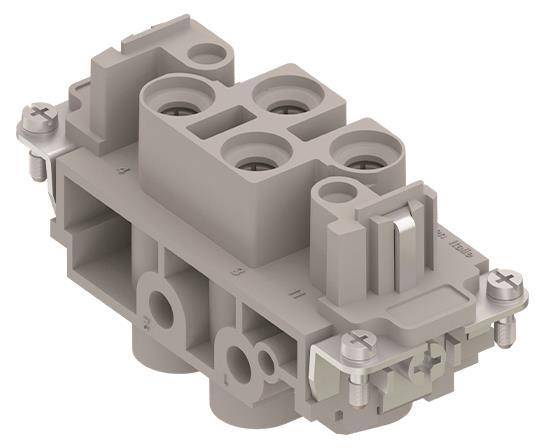 ILME Buchseneinsatz Gr.77.27 CXF 4/2 4+2P+PE Silber Schraub. 80+16A 690+400V Industriematerial