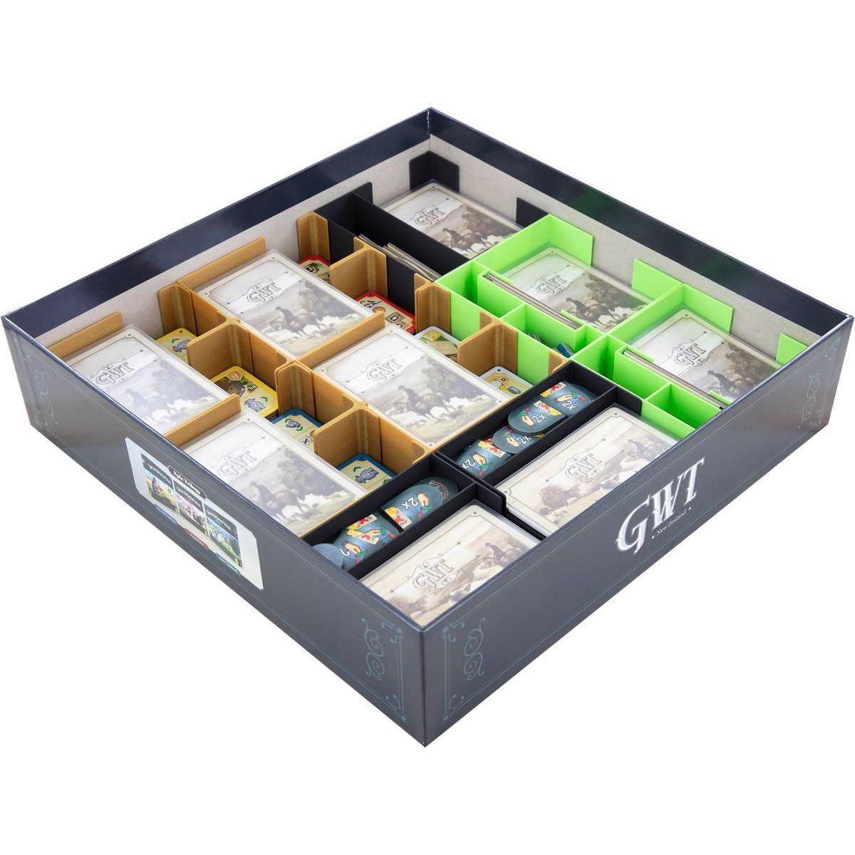 ORG252 - Feldherr Organizer Insert für Great Western Trail: Neuseeland - Brettspielbox