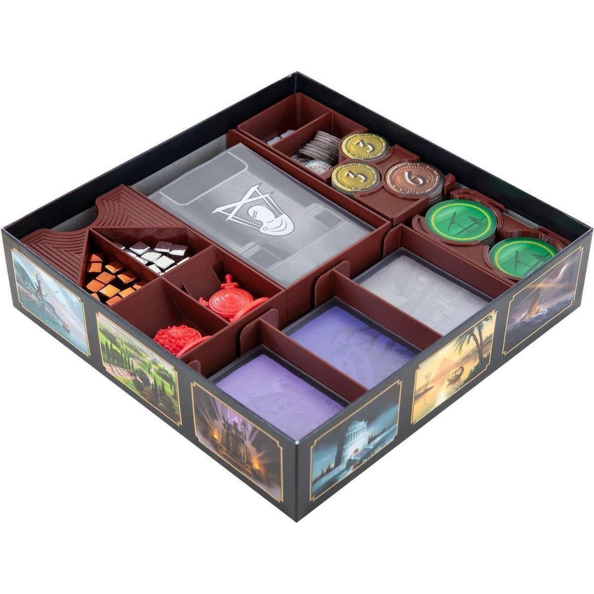 ORG196 - Feldherr Organizer Insert für 7 Wonders Duel - Grundspielbox