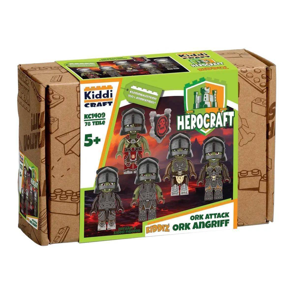 KIC01409 - Kiddicraft KC1409 KIDDIZ Figuren-Pack: Ork Angriff