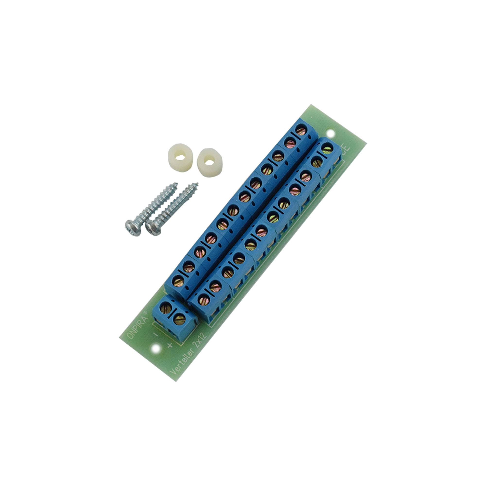 V2x12 Stromverteiler Verteiler Platine 8A belastbar Modellbau Gleich- und Wechselstrom