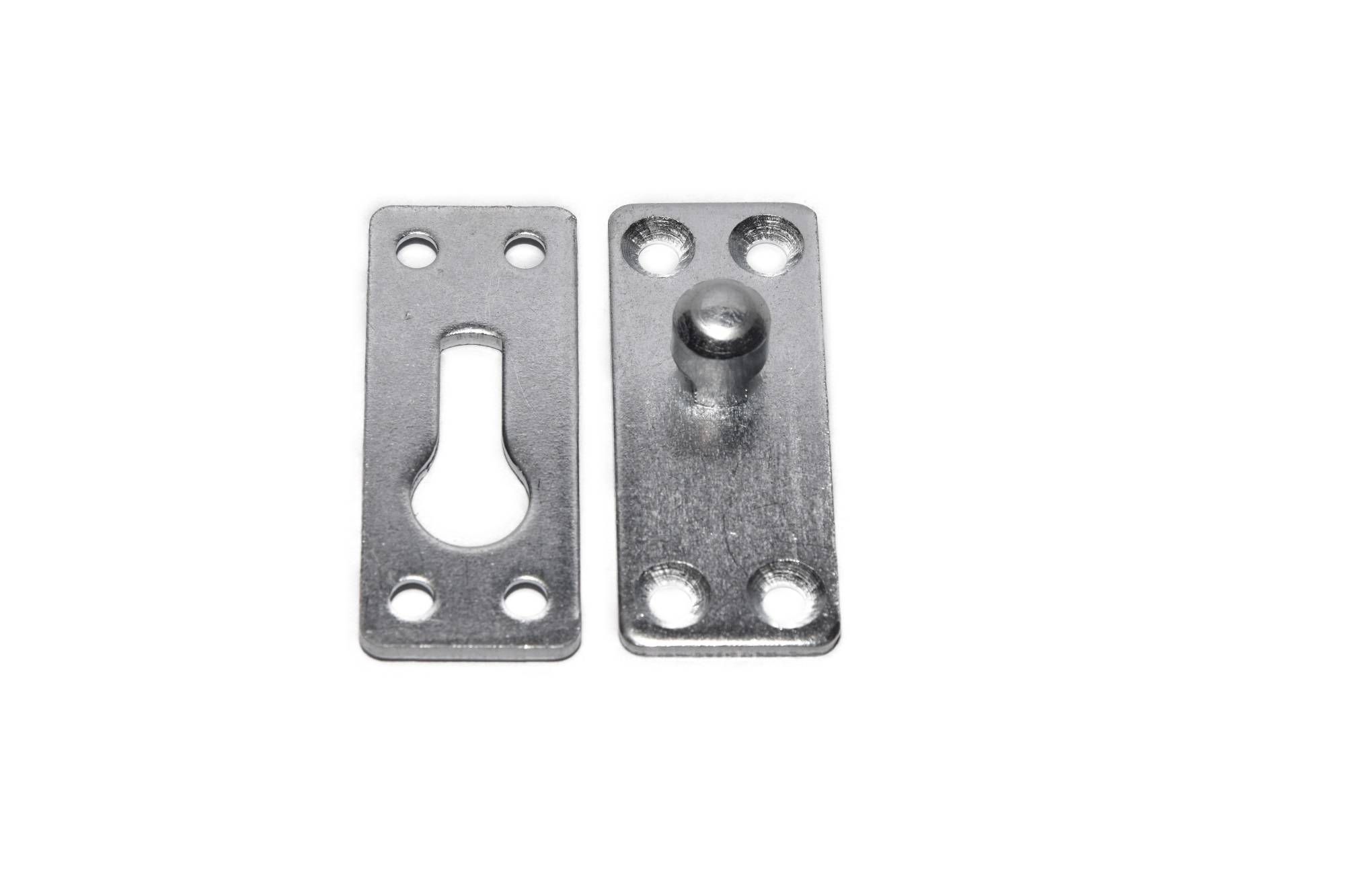 Möbelverbinder Steckverbinder Bett Metall verbinder 9-03 verzinkt 26x63mm