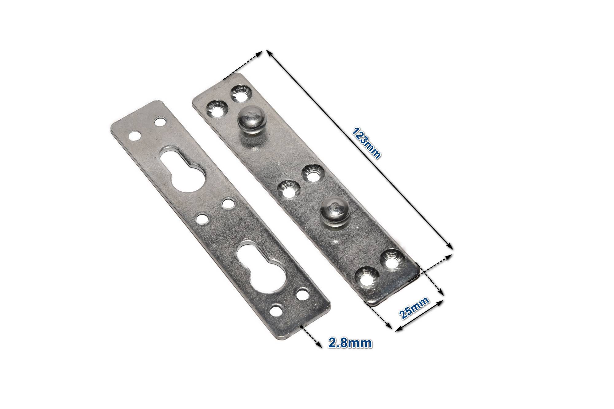 Möbelverbinder Steckverbinder Bett Metall verbinder 9-01 verzinkt 25x123mm