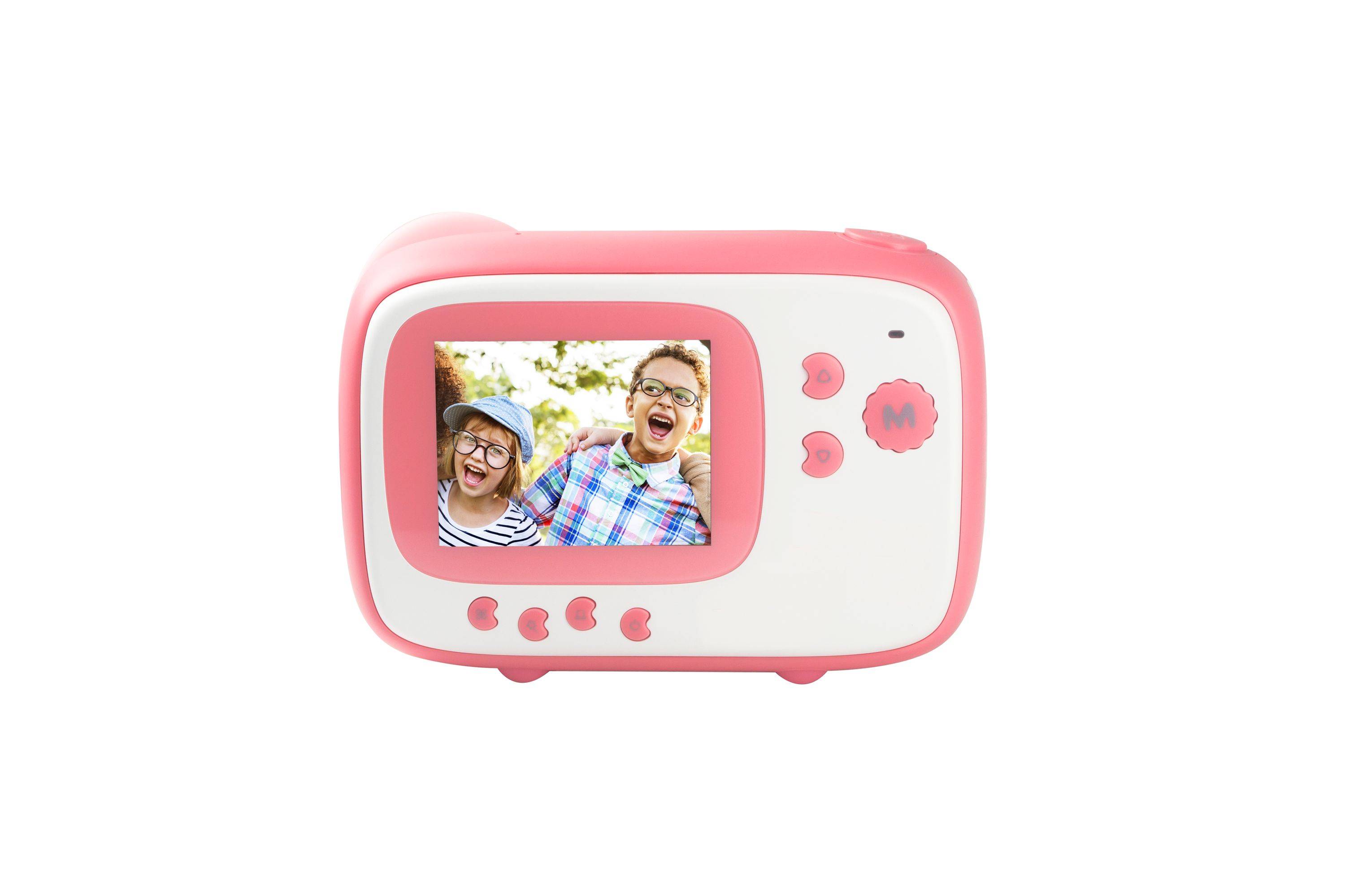 AgfaPhoto Realikids Instant Cam – Sofortbildkamera in Pink für Kinder - Selfie-Spiegel, Videoaufnahme, Fotoeffekte