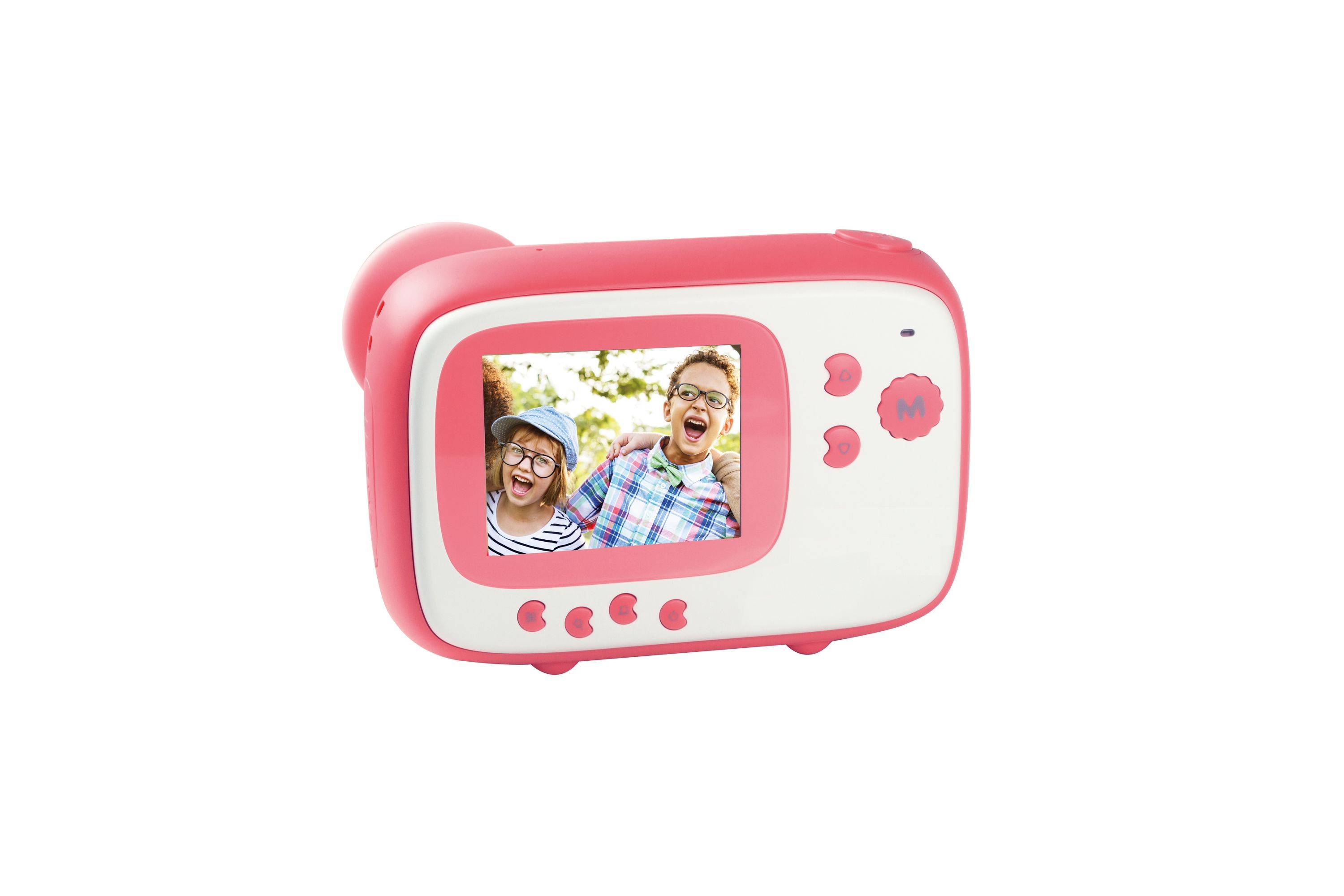 AgfaPhoto Realikids Instant Cam – Sofortbildkamera in Pink für Kinder - Selfie-Spiegel, Videoaufnahme, Fotoeffekte