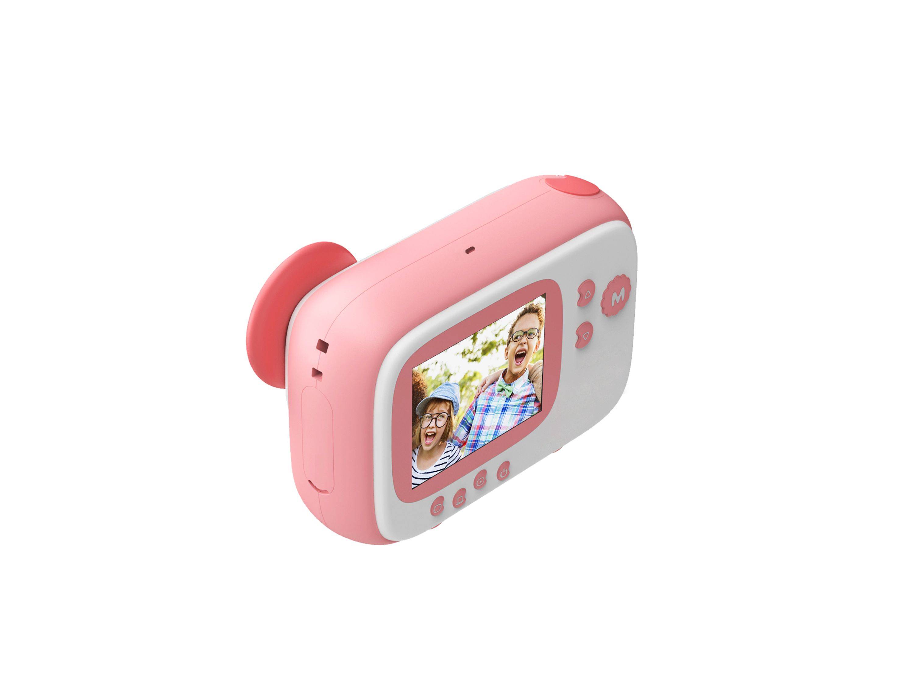AgfaPhoto Realikids Instant Cam – Sofortbildkamera in Pink für Kinder - Selfie-Spiegel, Videoaufnahme, Fotoeffekte