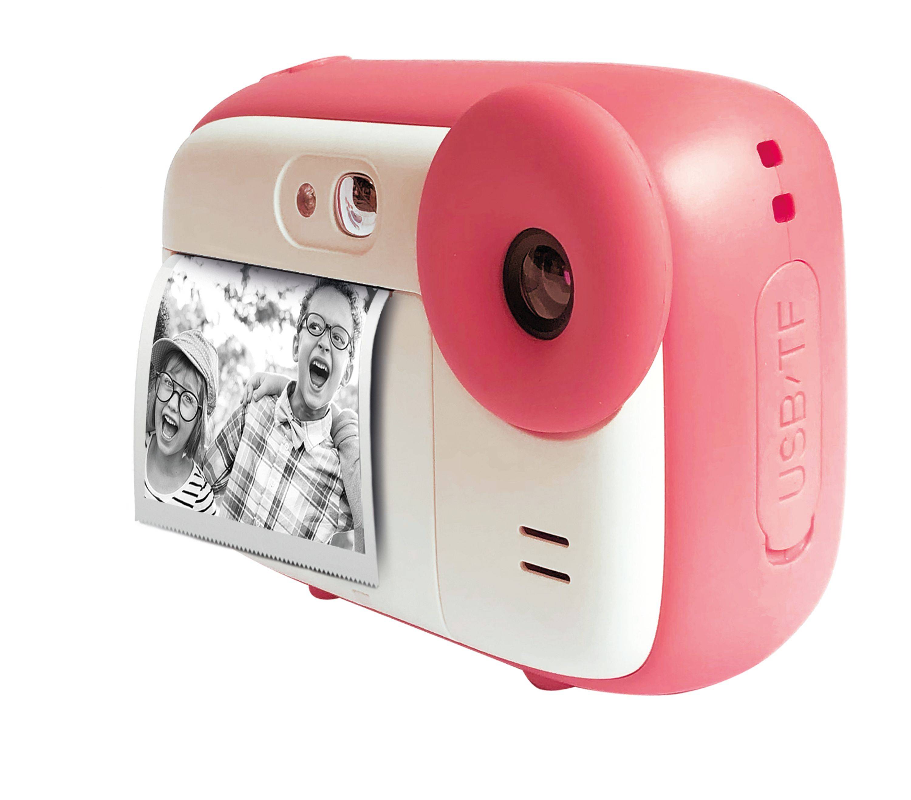 AgfaPhoto Realikids Instant Cam – Sofortbildkamera in Pink für Kinder - Selfie-Spiegel, Videoaufnahme, Fotoeffekte