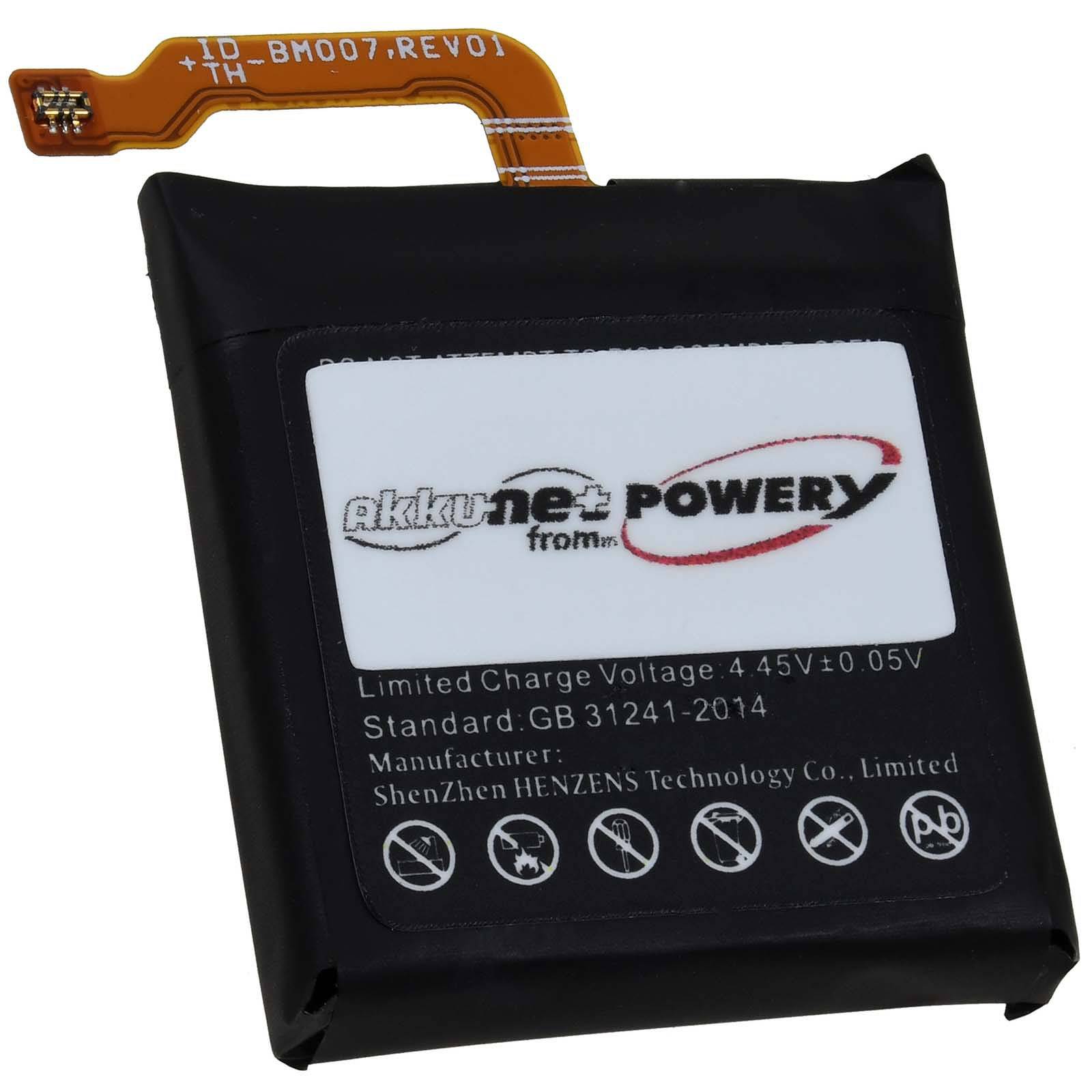 Powery Akku für Honor MUS-B19 Smartwatch, 3,87V, Li-Polymer