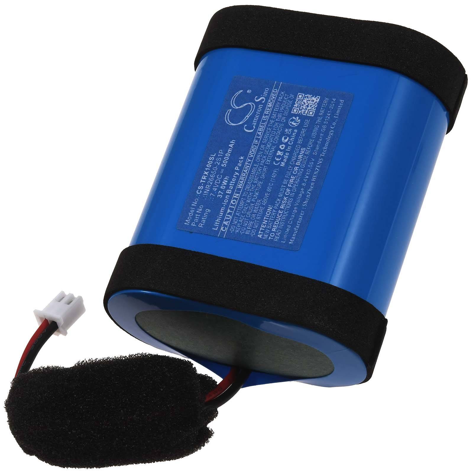 Powery Akku kompatibel mit Teufel Typ INR26650-2S1P, 7,4V, Li-Ion