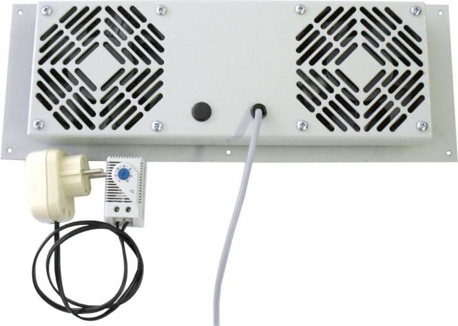 SST Lüfterkassette Dach EZL 1401 +2Lüfter Thermostat Install.Baumaterial Netzw.Telekomm u Zubeh
