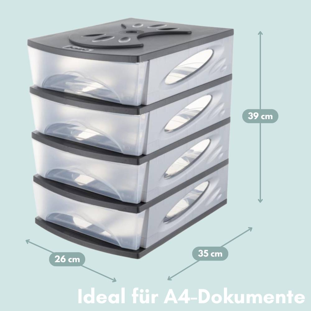 Schubladenbox A4 Ablagefächer Stapelbar Dokumentenablage Büro Organizer Ablagebox A4 Sortiersystem Briefablage Organizer Schreibtisch