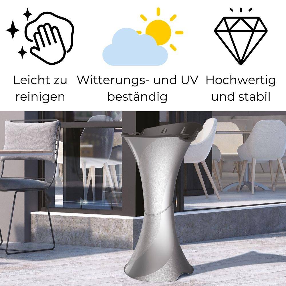 Standaschenbecher für Draußen Aschenbecher Outdoor Aschenbecher für Draussen stehend mit Sand Stand Aschenbecher Aussen schwarz