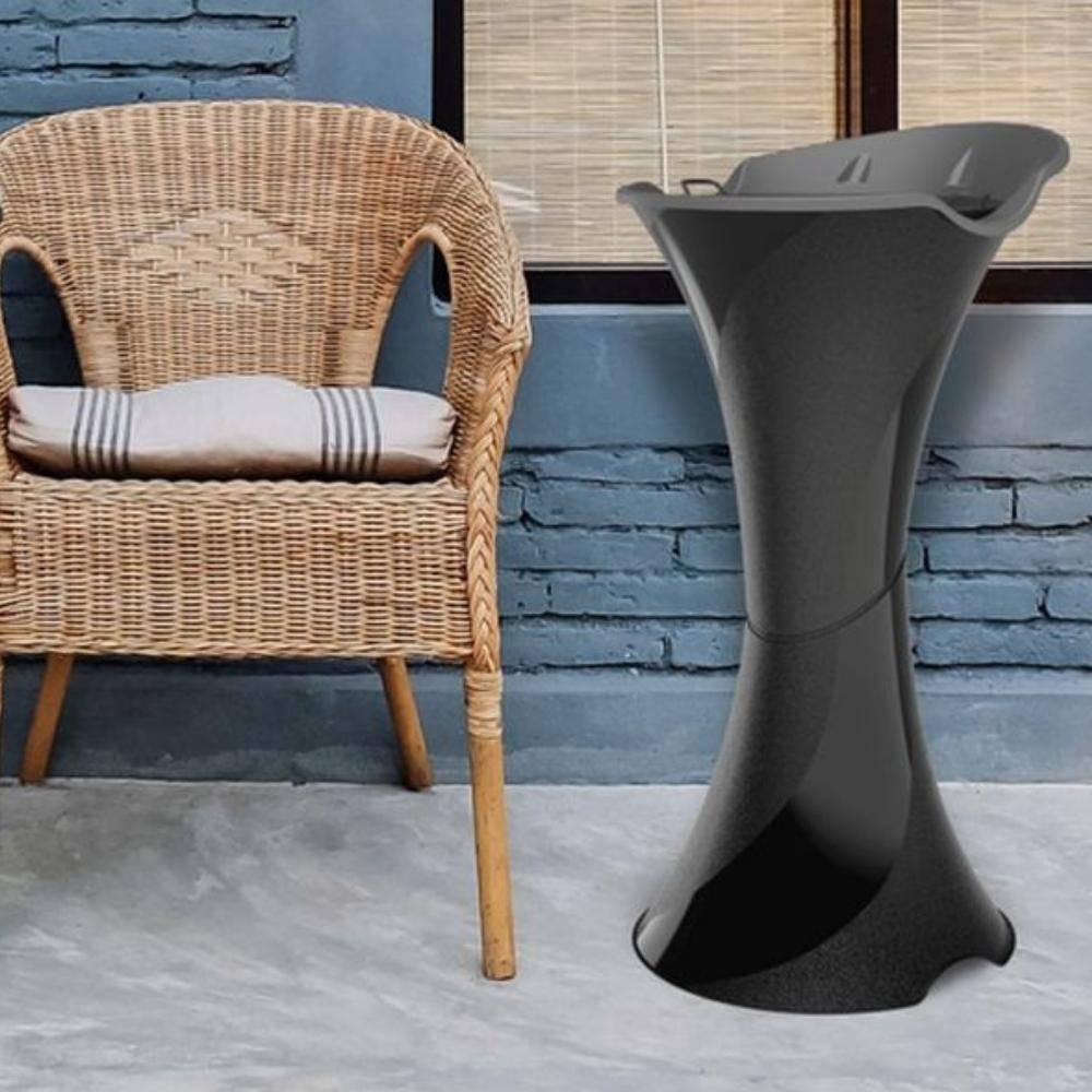 Standaschenbecher für Draußen Aschenbecher Outdoor Aschenbecher für Draussen stehend mit Sand Stand Aschenbecher Aussen schwarz