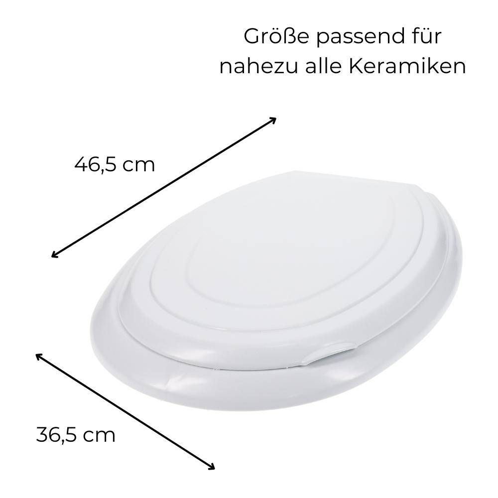 Universal Toilettendeckel weiß Klodeckel Klobrille Wc Toiletten Sitz Deckel