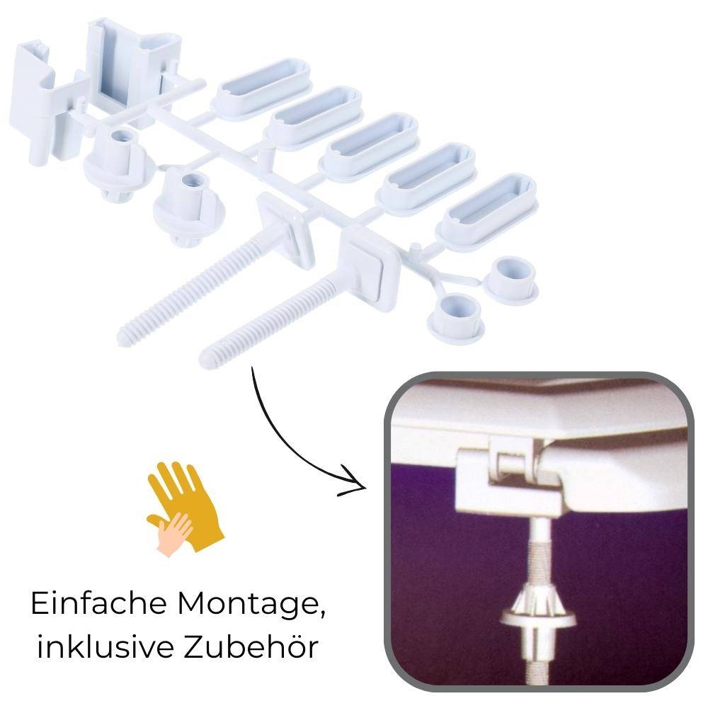 Universal Toilettendeckel weiß Klodeckel Klobrille Wc Toiletten Sitz Deckel