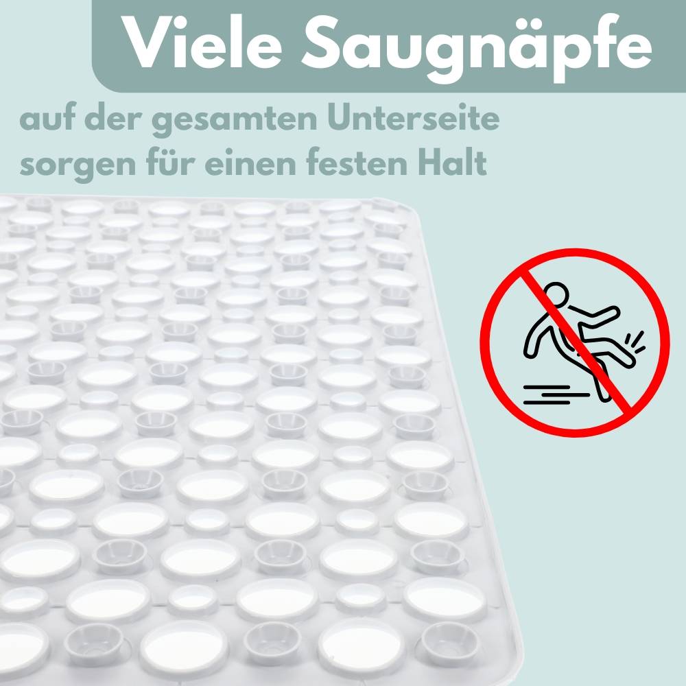 Duschmatte Rutschfest Duschwanneneinlage Antirutschmatte Dusche Rutschfeste Badematte Duscheinlage Duschvorleger Rutschmatte 53x53 cm