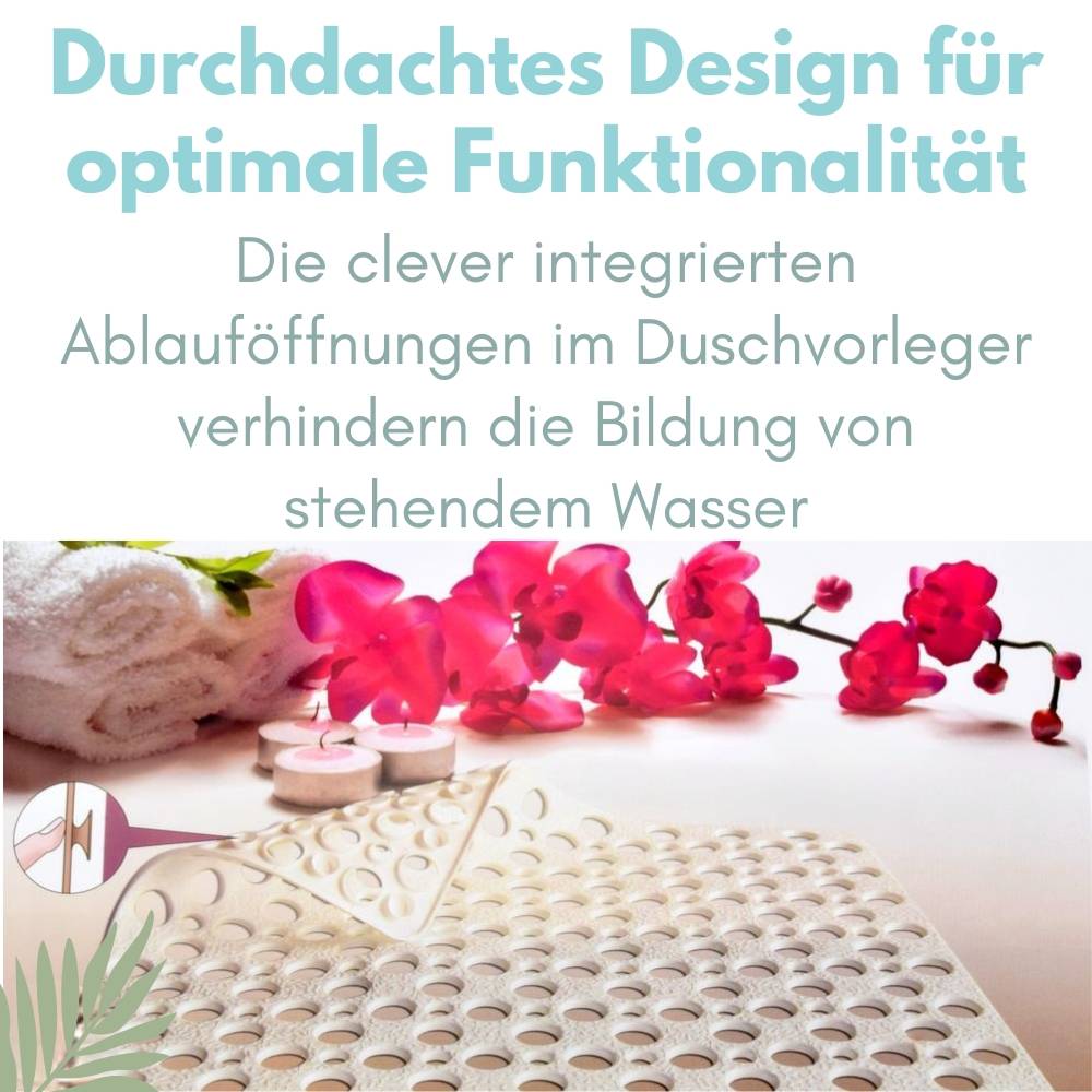 Duschmatte Rutschfest Duschwanneneinlage Antirutschmatte Dusche Rutschfeste Badematte Duscheinlage Duschvorleger Rutschmatte 53x53 cm