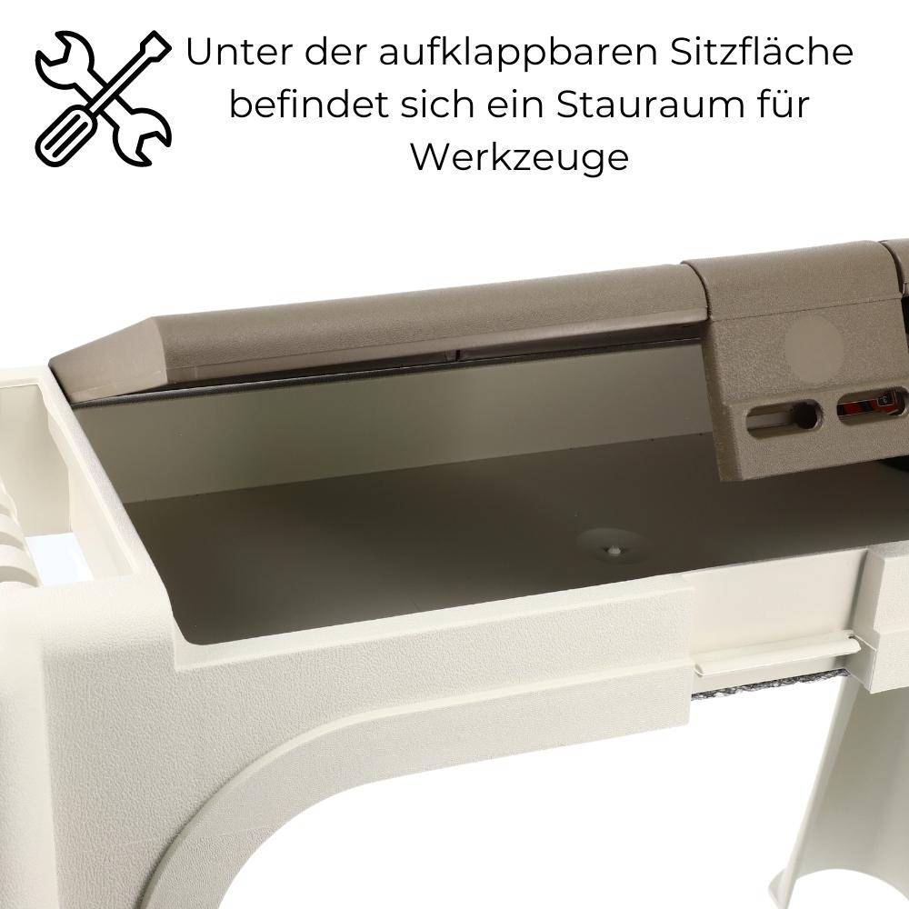 2in1 Hocker Kniekissen Kniebank Garten Bank Sitzhocker Gartenkniebank Stauraum