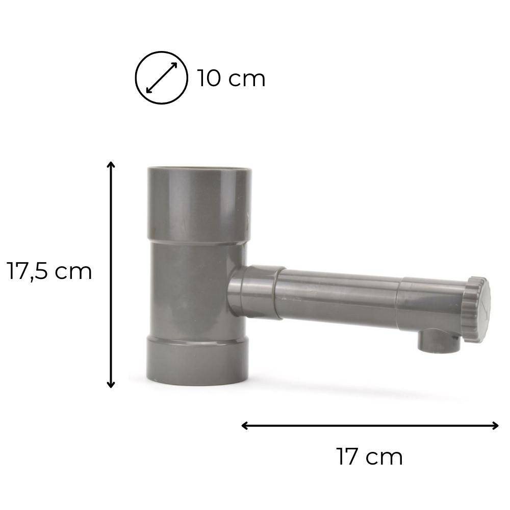 Regendieb Fallrohr Hahn Regensammler Regenwassersammler Wasserdieb 100 mm