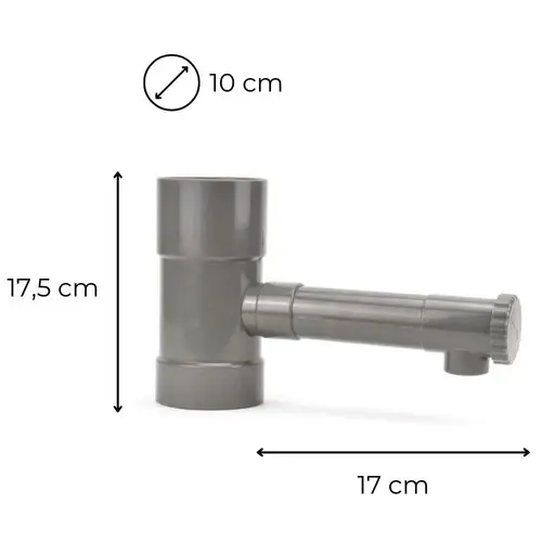 Regendieb Fallrohr Hahn Regensammler Regenwassersammler Wasserdieb 100 mm Regendieb Fallrohr Hahn Regensammler Regenwassersammler Wasserdieb 100 mm
