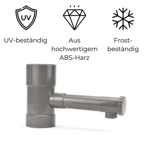 Regendieb Fallrohr Hahn Regensammler Regenwassersammler Wasserdieb 100 mm Regendieb Fallrohr Hahn Regensammler Regenwassersammler Wasserdieb 100 mm