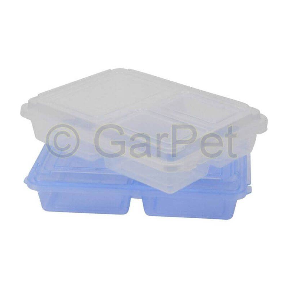 4x Lunchbox mit Fächern Kühlschrankdose Unterteilt Mikrowellen Menüteller Deckel