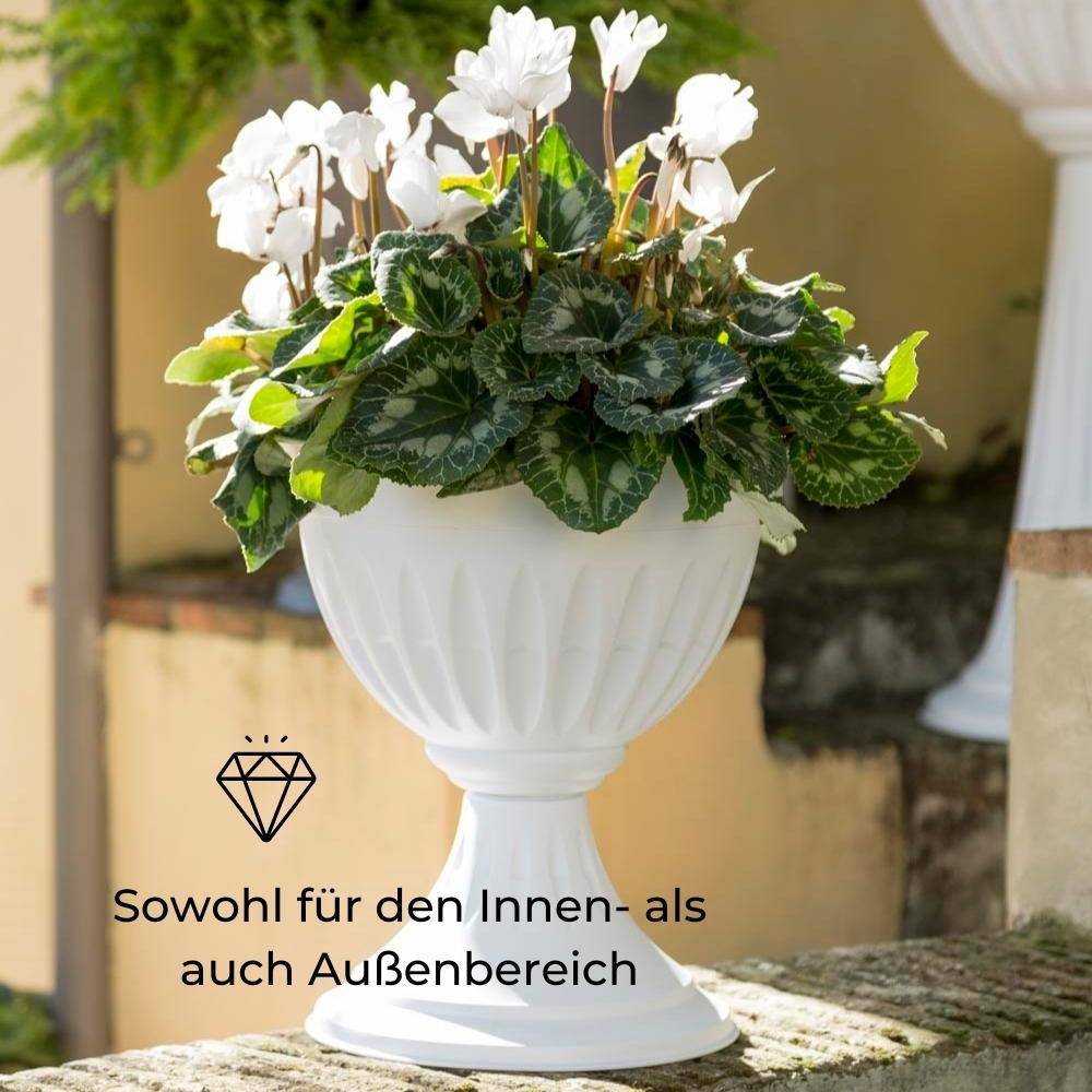 Blumentopf mit Ständer Ø 25 cm Terracotta