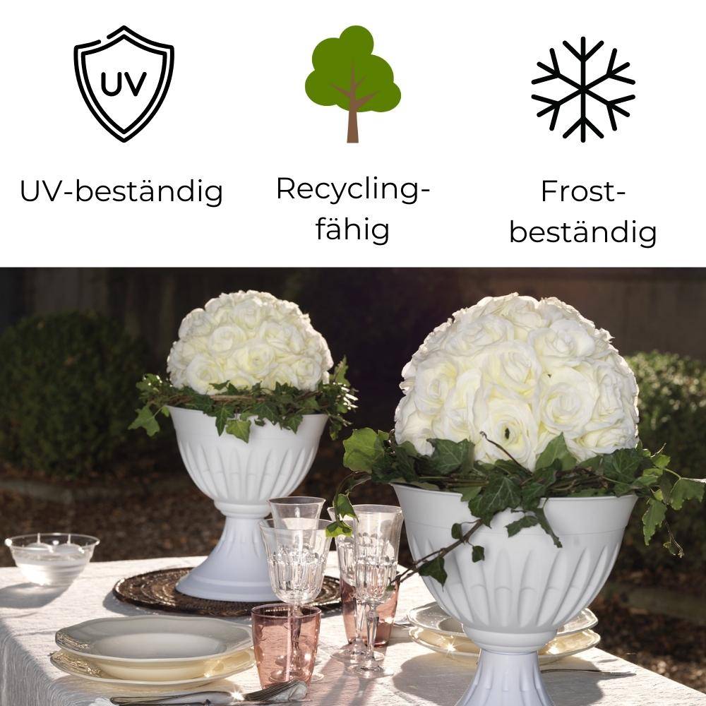 Blumentopf mit Ständer Ø 25 cm Terracotta