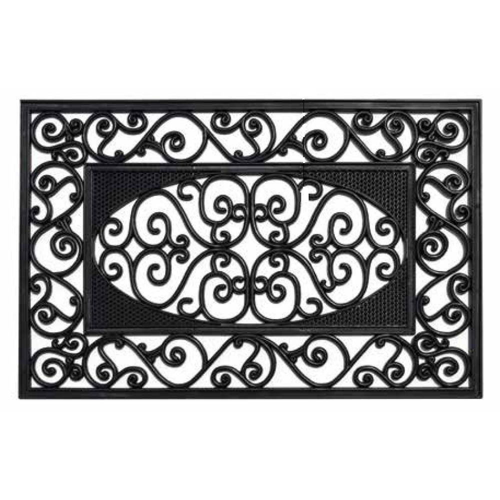 Fußmatte Haustür Schmutzfangmatte Türmatte Fußabstreifer Outdoor außen Gummi