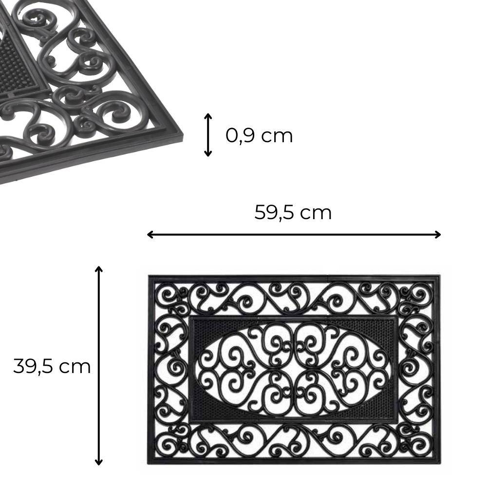 Fußmatte Haustür Schmutzfangmatte Türmatte Fußabstreifer Outdoor außen Gummi
