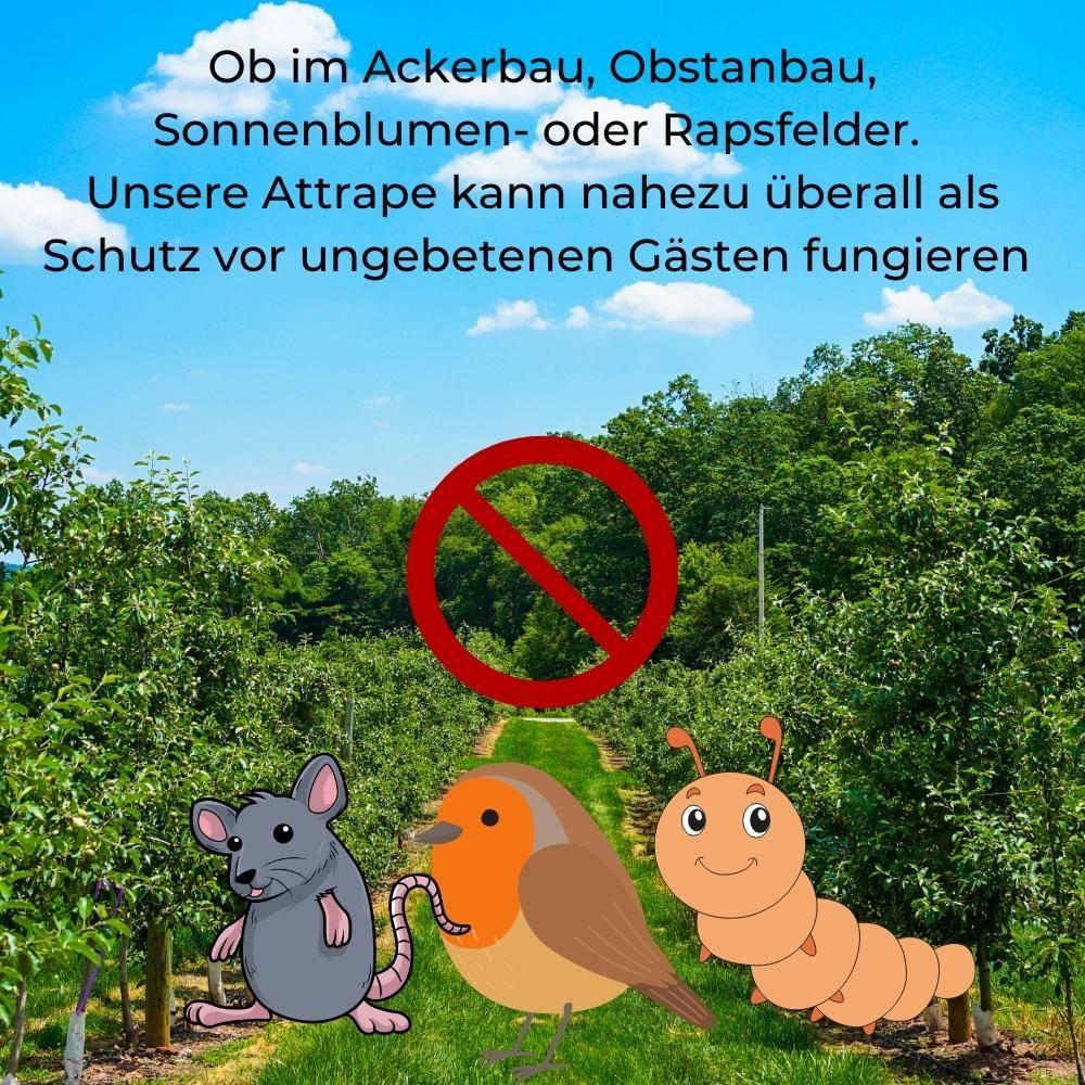 Vogelscheuche 6 Meter Garten Black Hawk Vogelabwehr Vogelschreck Drachen Adler Taubenabwehr Spatzenabwehr